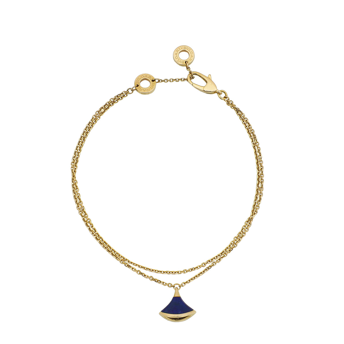 Bvlgari 18K Yellow Gold Lapiz Lazuli Diva's Dream SM Bracelet-Bvlgari-THE CLOSET