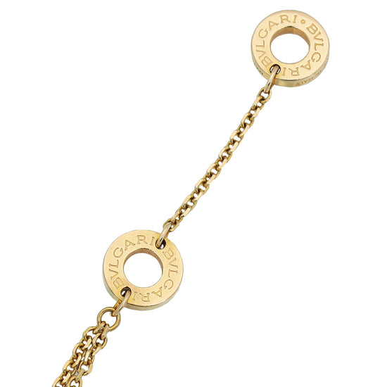 Bvlgari 18K Yellow Gold Lapiz Lazuli Diva's Dream SM Bracelet