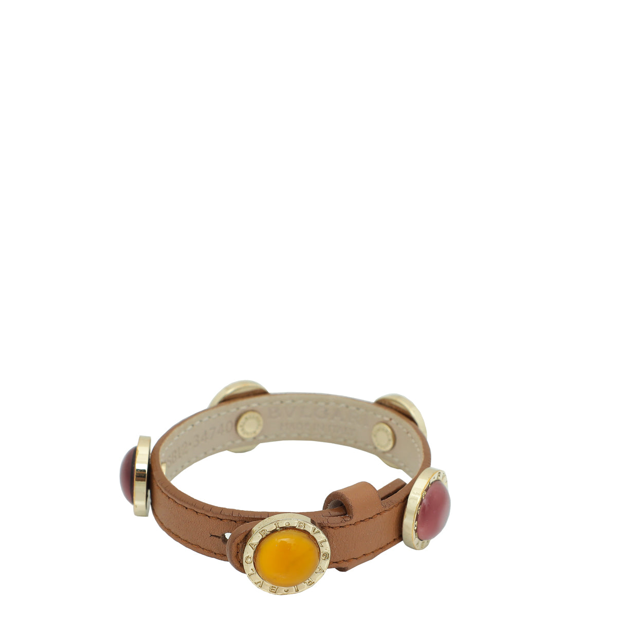 Bvlgari Brown Five Stone Wrap Bracelet-Bvlgari-THE CLOSET