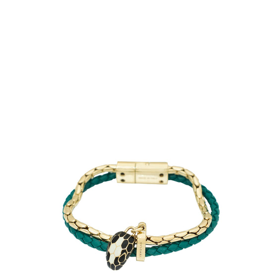 Bvlgari Emerald Green Serpenti Forever Bracelet