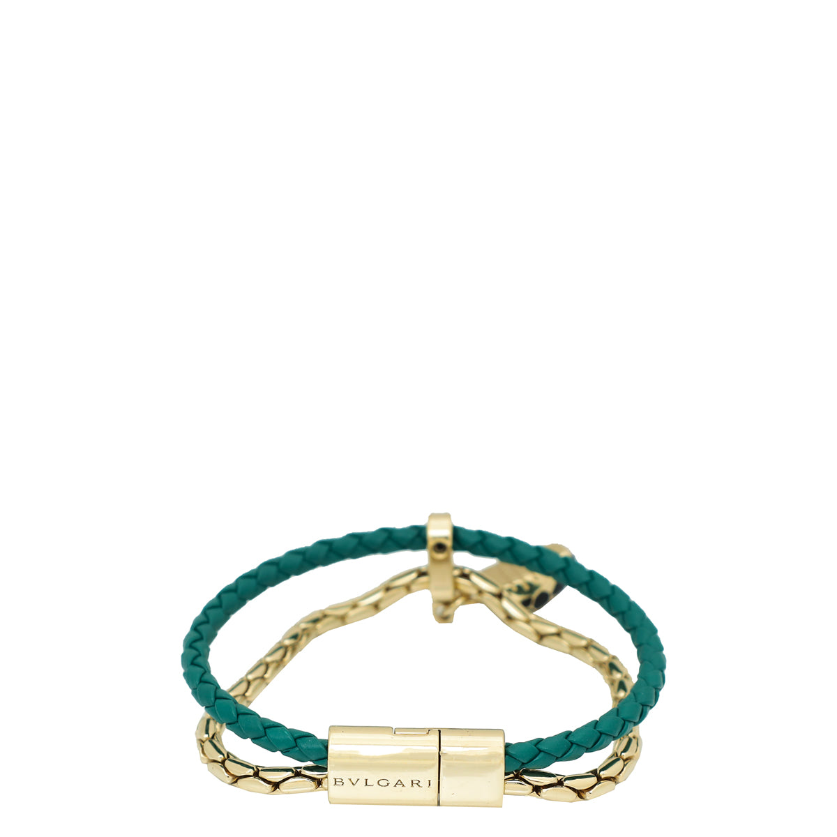 Bvlgari Emerald Green Serpenti Forever Bracelet