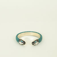 Bvlgari Emerald Green Serpenti Forever Cuff Bracelet