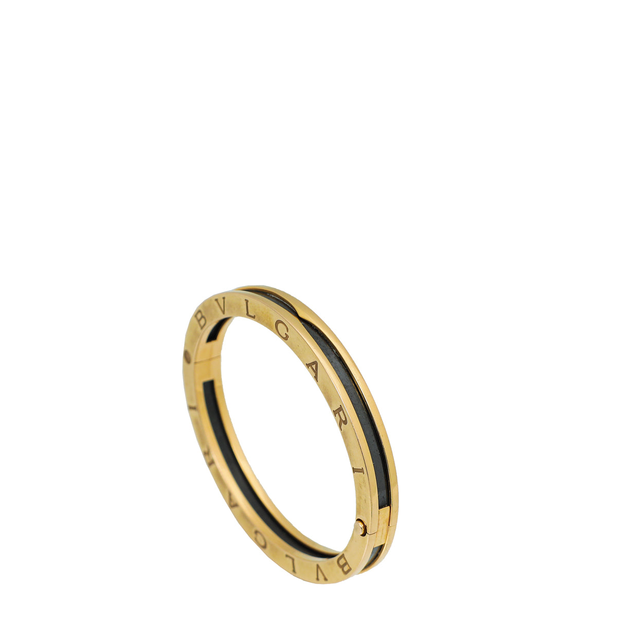 Bvlgari 18K Rose Gold Black Ceramic B Zero1 Bangle-Bvlgari-THE CLOSET