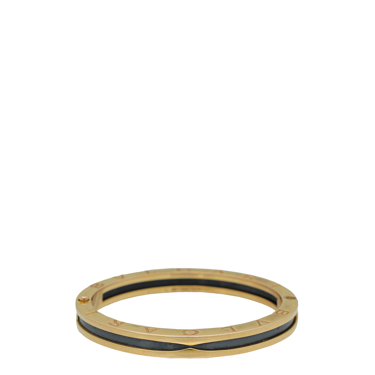 Bvlgari 18K Rose Gold Black Ceramic B Zero1 Bangle-Bvlgari-THE CLOSET