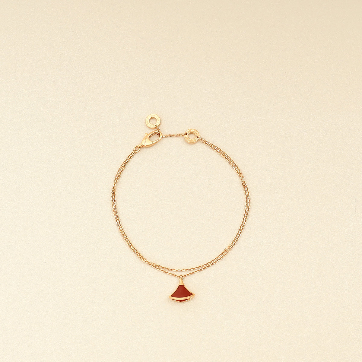 Bvlgari 18K Rose Gold Carnelian Diva's Dream Bracelet-Bvlgari-THE CLOSET
