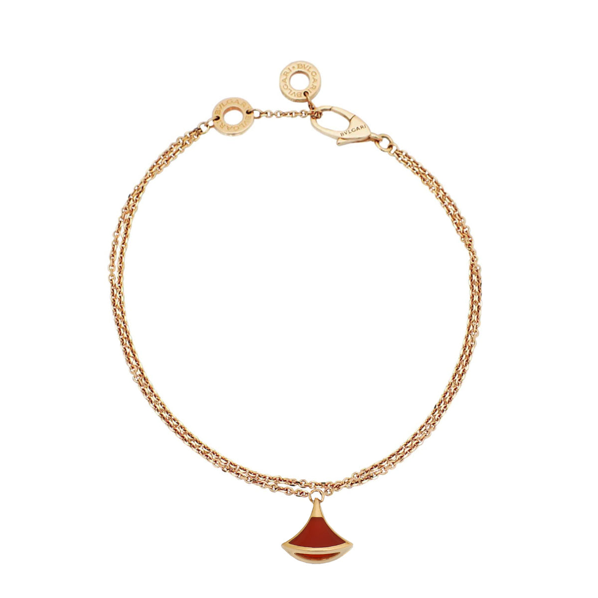 Bvlgari 18K Rose Gold Carnelian Diva's Dream Bracelet-Bvlgari-THE CLOSET