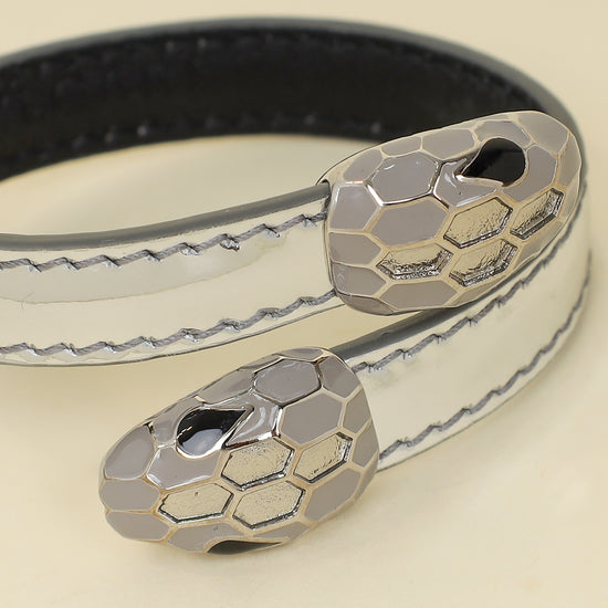 Bvlgari Mirror Silver Serpenti Forever Small Bracelet-Bvlgari-THE CLOSET