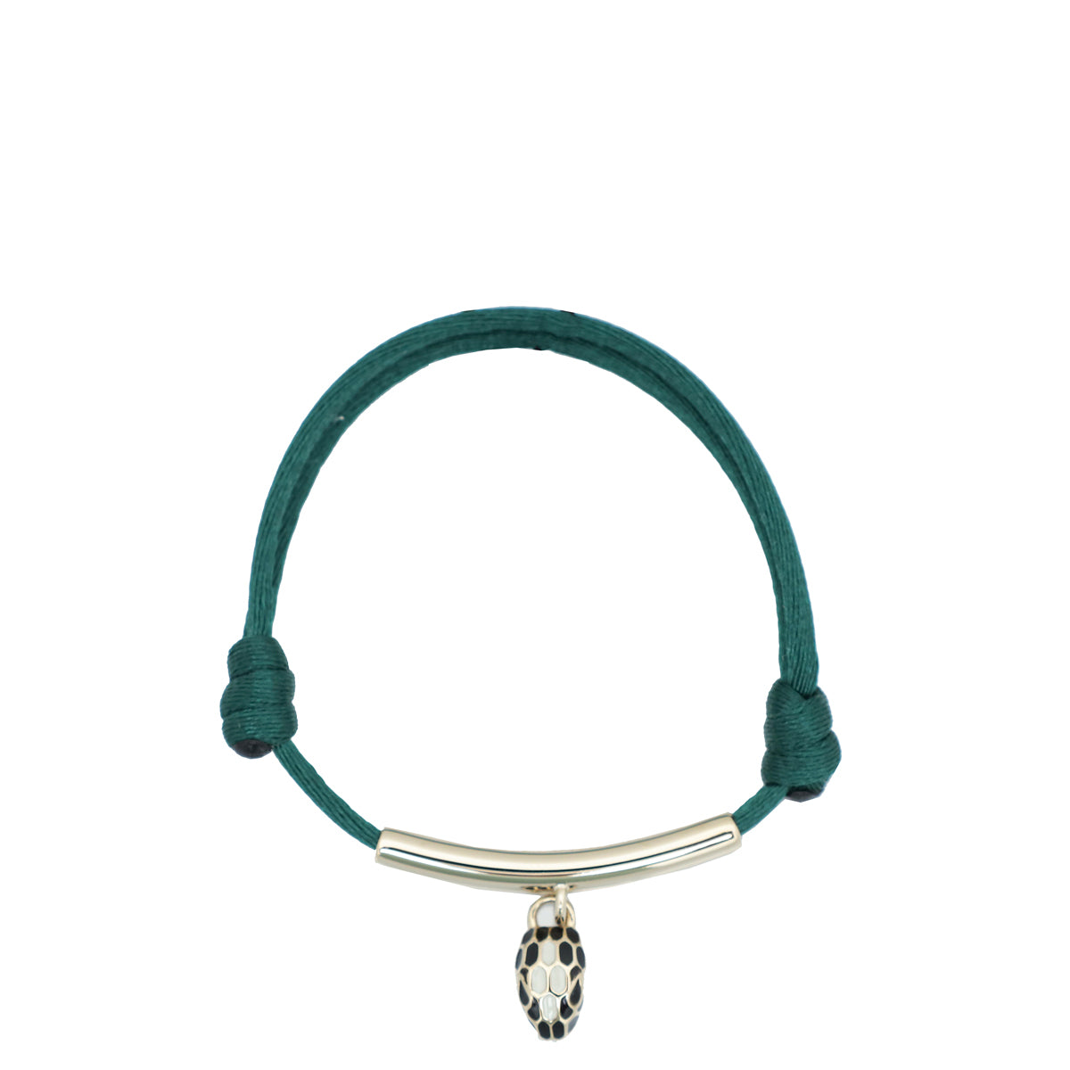 Bvlgari Emerald Green Serpenti Forever Cord Bracelet-Bvlgari-THE CLOSET