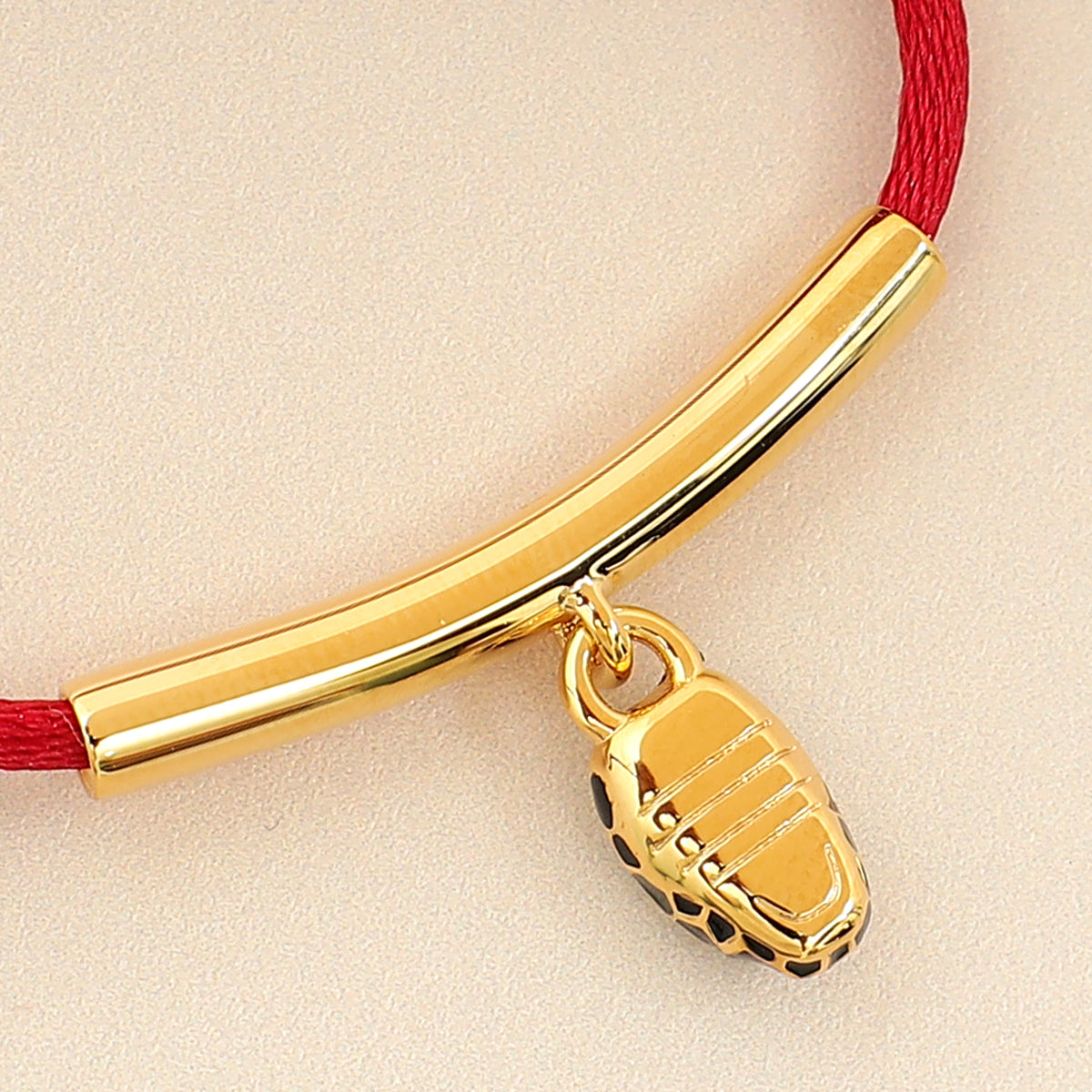 Bvlgari Ruby Red Serpenti Forever Cord Bracelet-Bvlgari-THE CLOSET