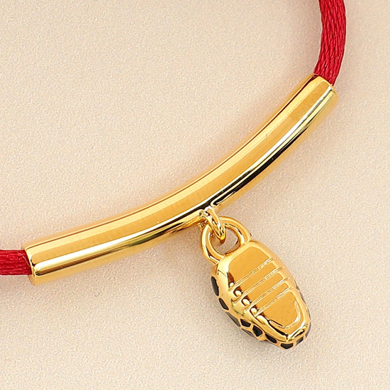 Bvlgari Ruby Red Serpenti Forever Cord Bracelet-Bvlgari-THE CLOSET