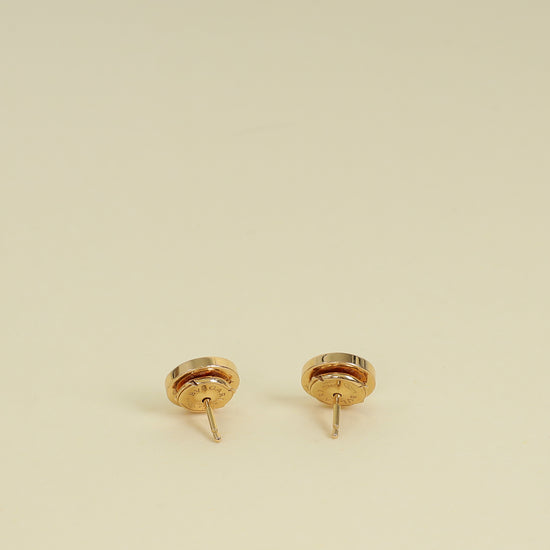 Bvlgari 18K Rose Gold Bvlgari Diamond Earrings