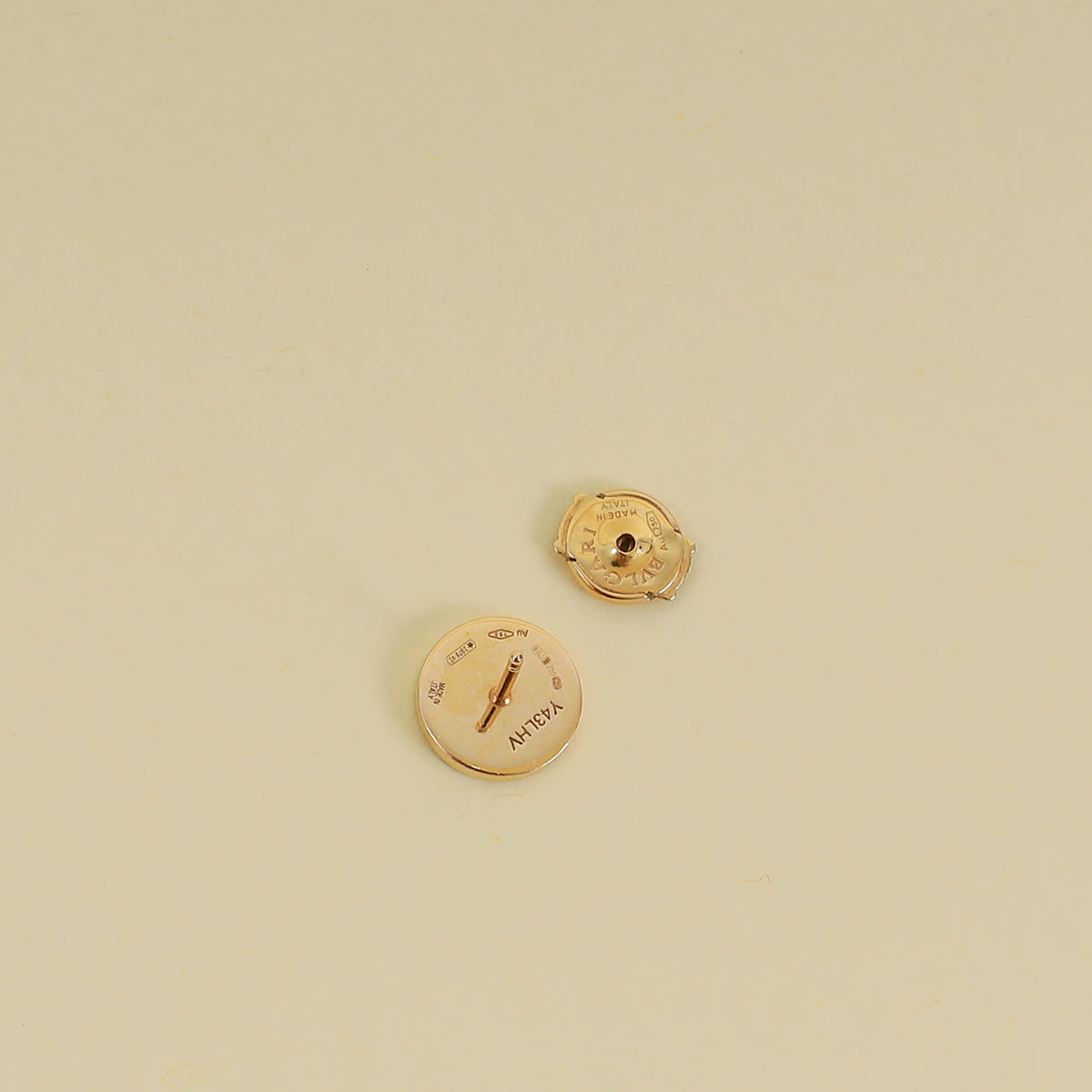 Bvlgari 18K Rose Gold Bvlgari Diamond Earrings