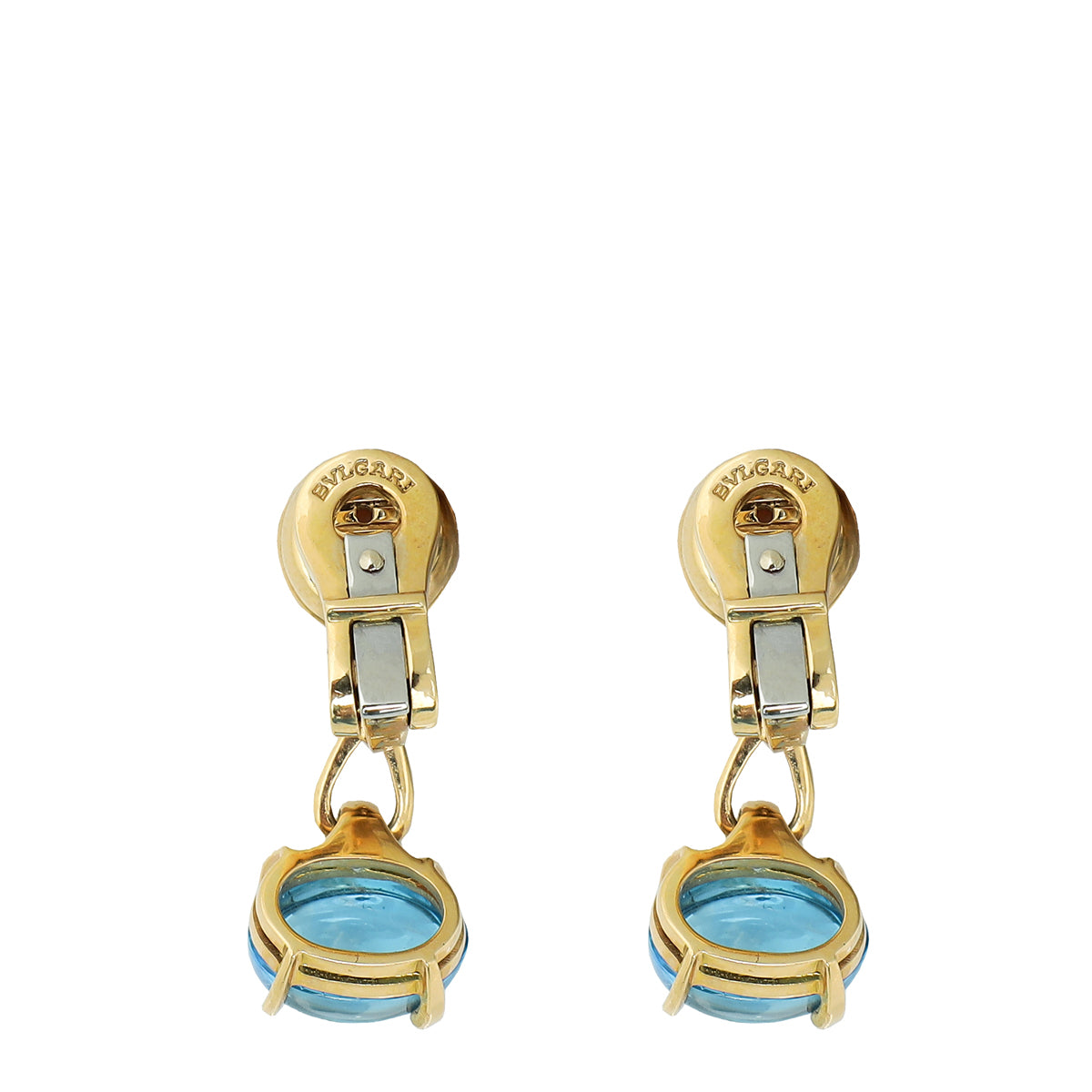 Bvlgari 18K Yellow Gold Diamond, Pearl, Topaz Allegra Earrings-Bvlgari-THE CLOSET