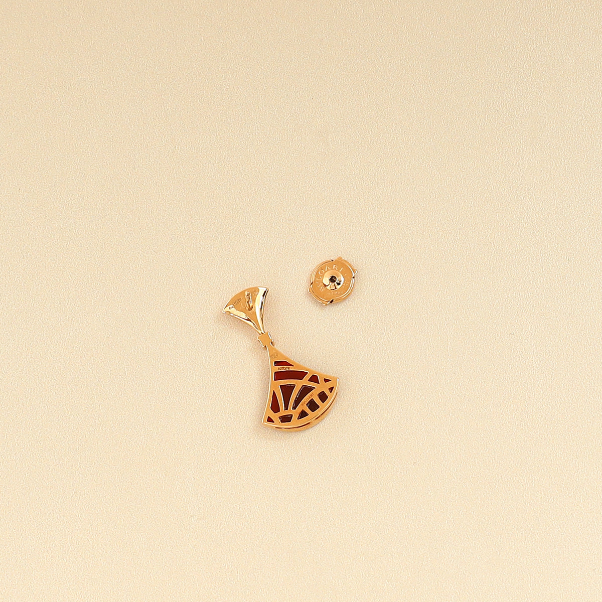 Bvlgari 18K Rose Gold Carnelian Diamond Diva's Dream Earrings-Bvlgari-THE CLOSET