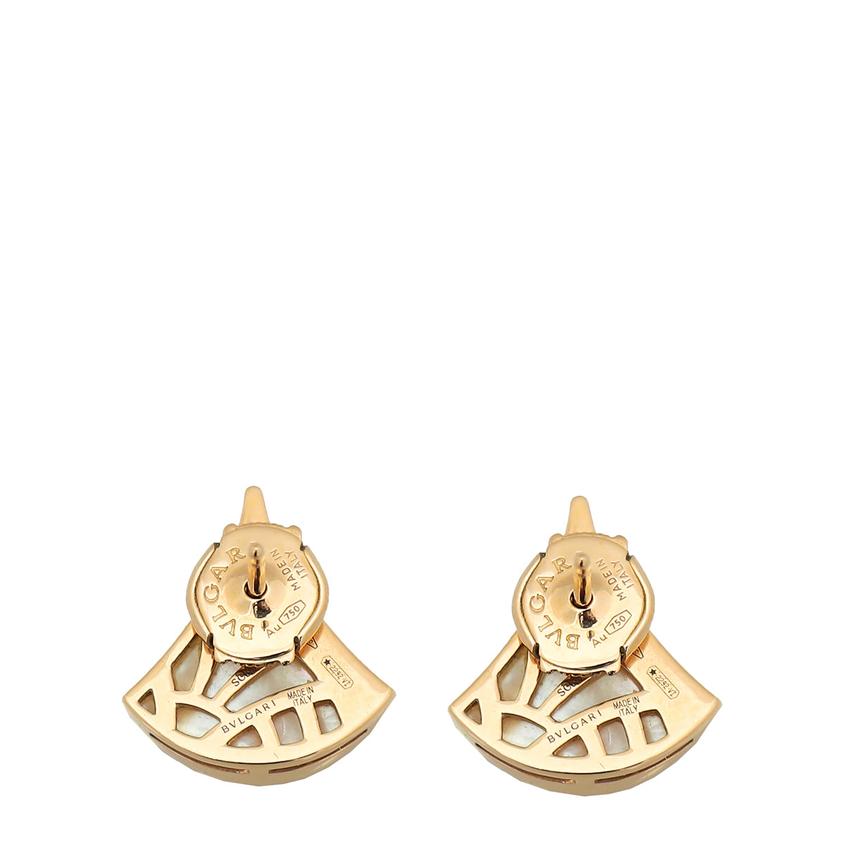 Bvlgari 18K Rose Gold MOP Diamond Diva's Dream Earrings-Bvlgari-THE CLOSET