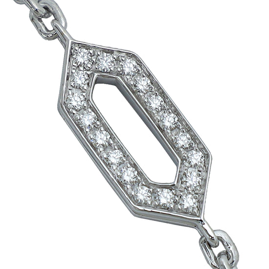 Bvlgari 18K White Gold Emeralds & Diamonds Serpenti Necklace