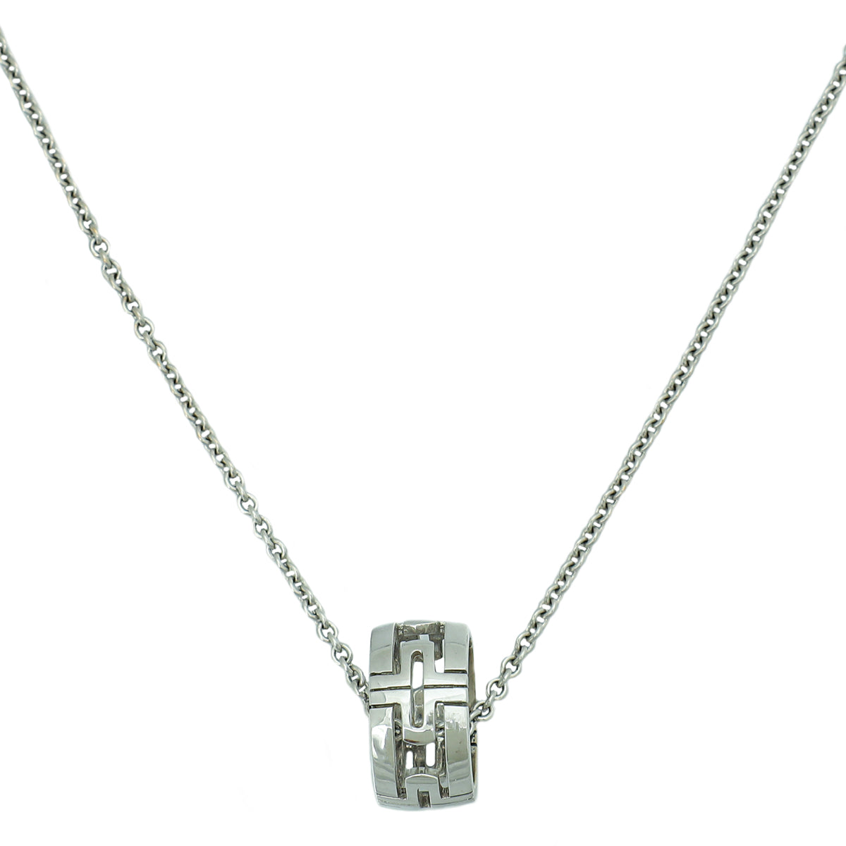 Bvlgari 18K White Gold Parentesi Pendant Necklace-Bvlgari-THE CLOSET