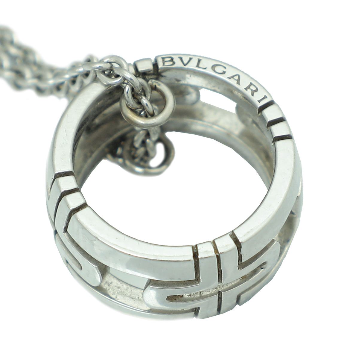 Bvlgari 18K White Gold Parentesi Pendant Necklace-Bvlgari-THE CLOSET