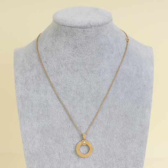 Bvlgari 18K Rose Gold Diamond Bvlgari Necklace