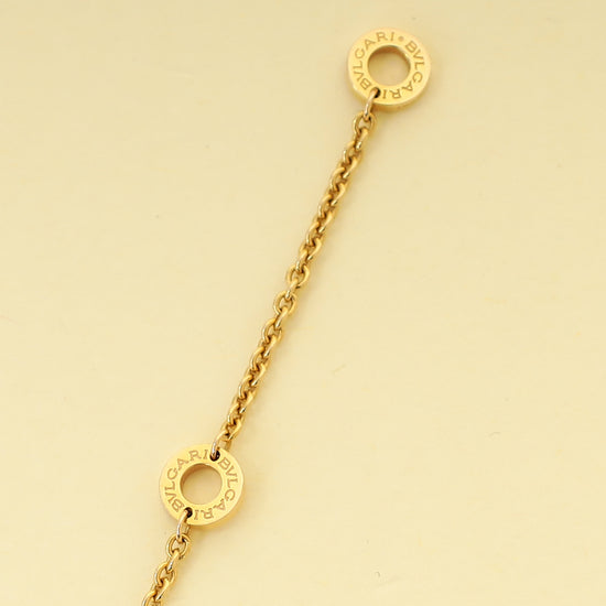 Bvlgari 18K Rose Gold Diamond Bvlgari Necklace