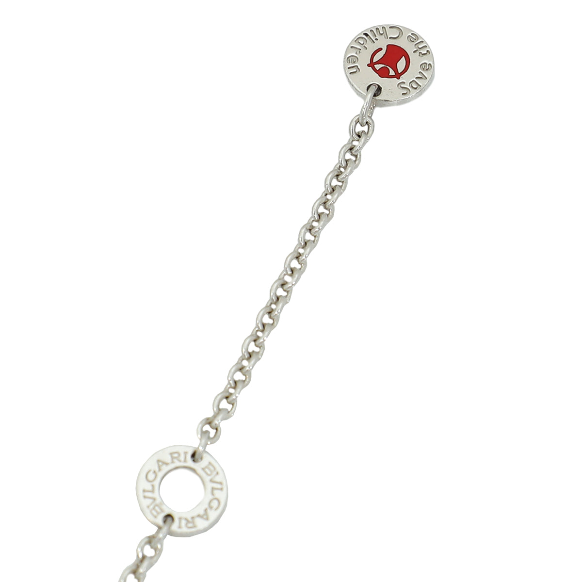 Bvlgari Silver "Save The Children" B. Zero 1 Necklace