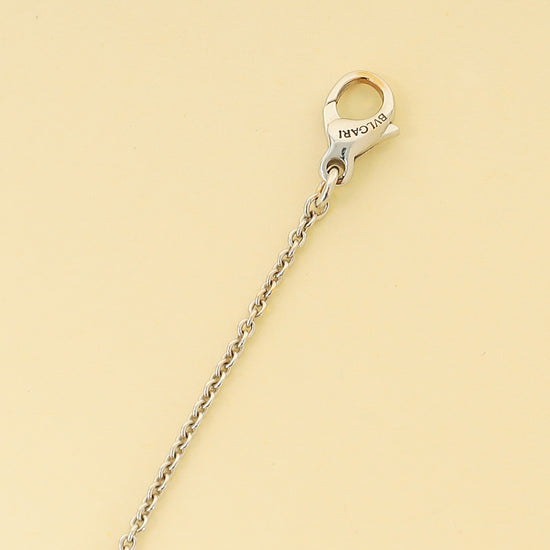 Bvlgari 18K White Gold B.Zero1 Station Necklace