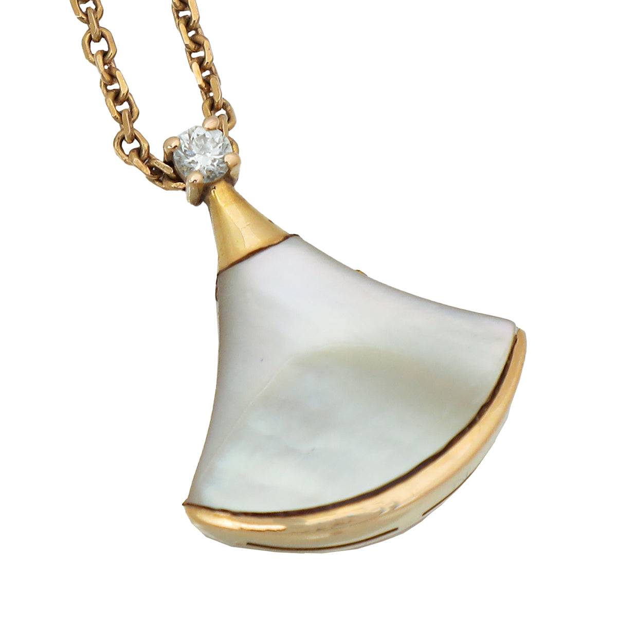 Bvlgari 18K Rose Gold MOP Diamond Diva's Dream Necklace-Bvlgari-THE CLOSET