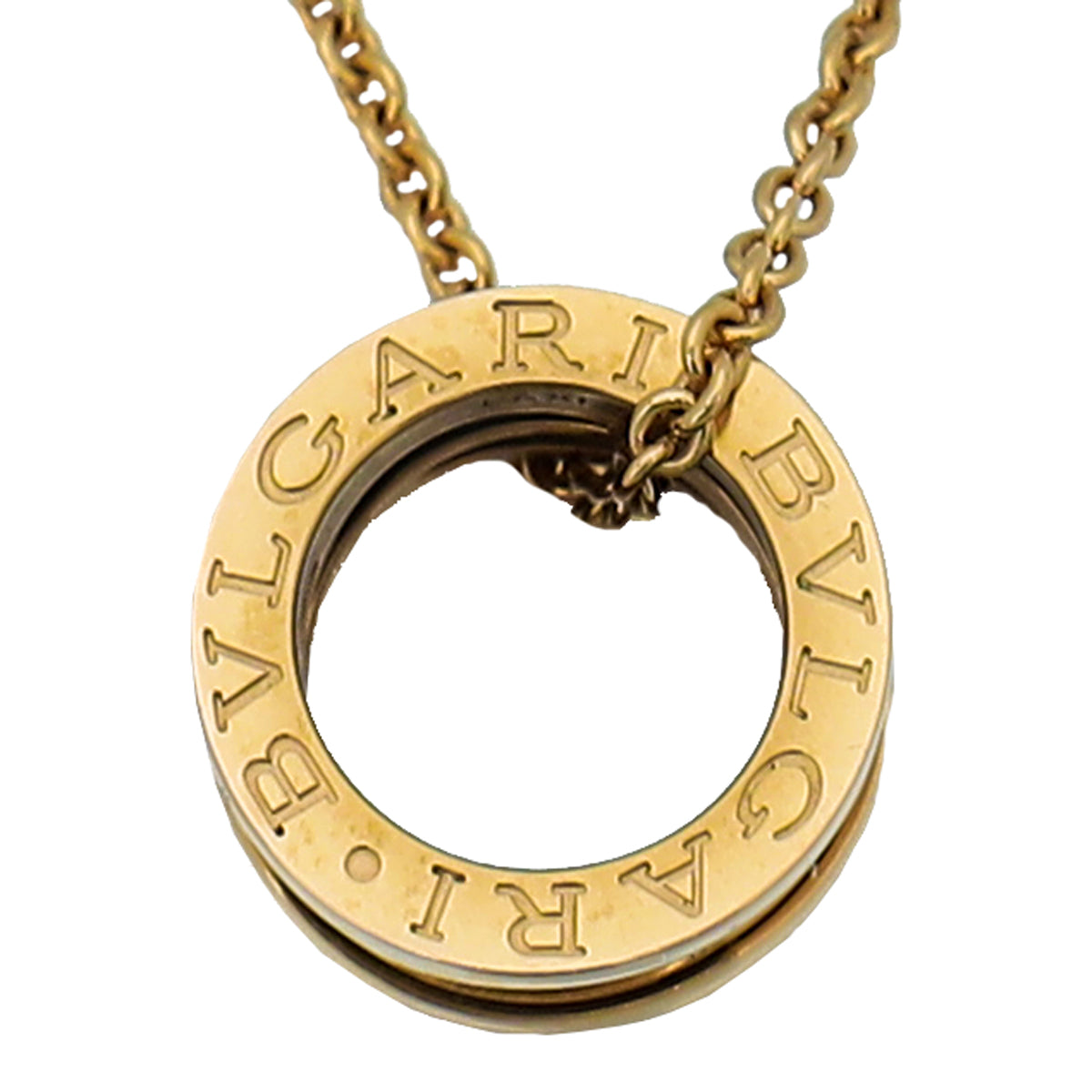 Bvlgari 18K Rose Gold Black Ceramic B Zero1 Design Legend Necklace-Bvlgari-THE CLOSET