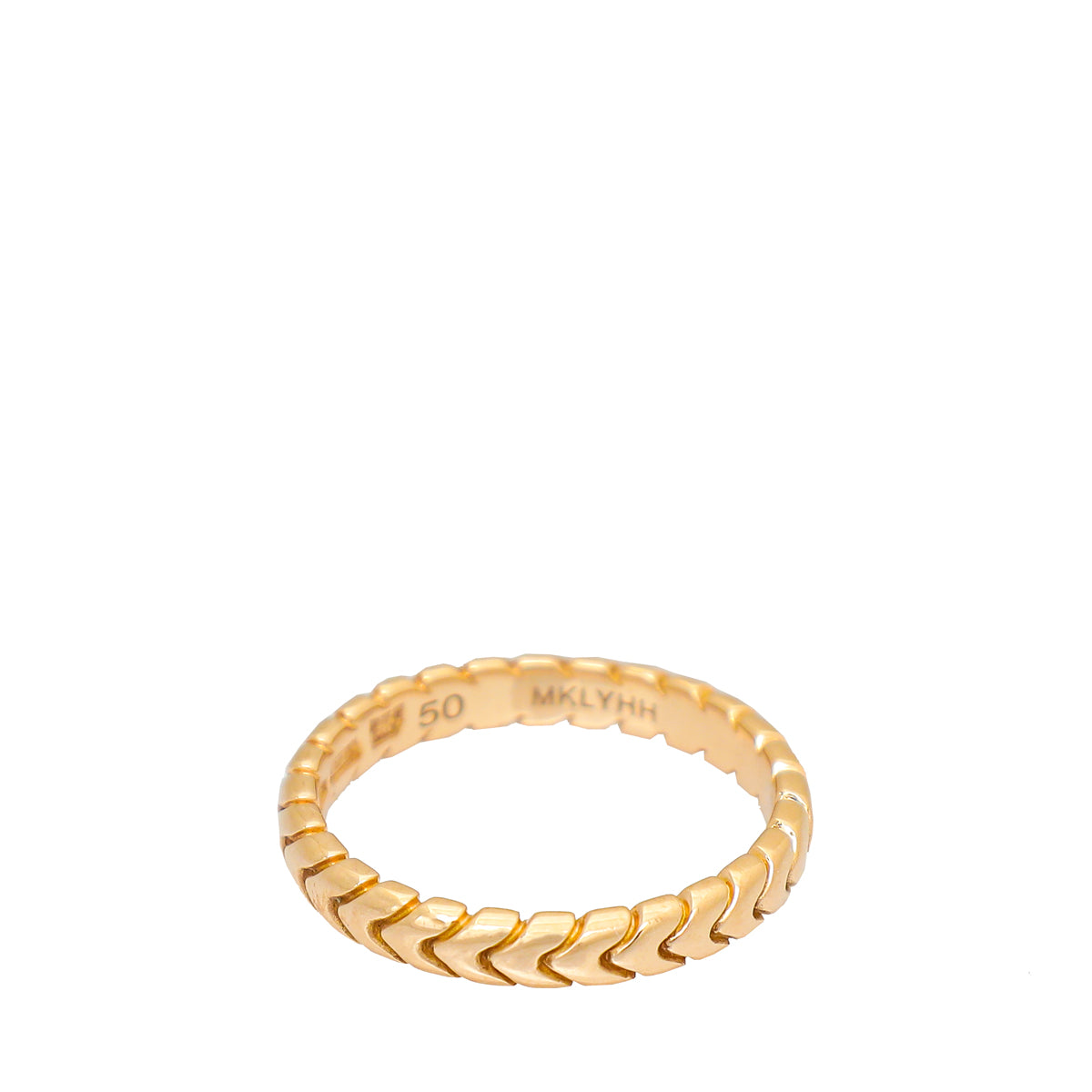Bvlgari 18K Rose Gold Spiga Ring 50-Bvlgari-THE CLOSET