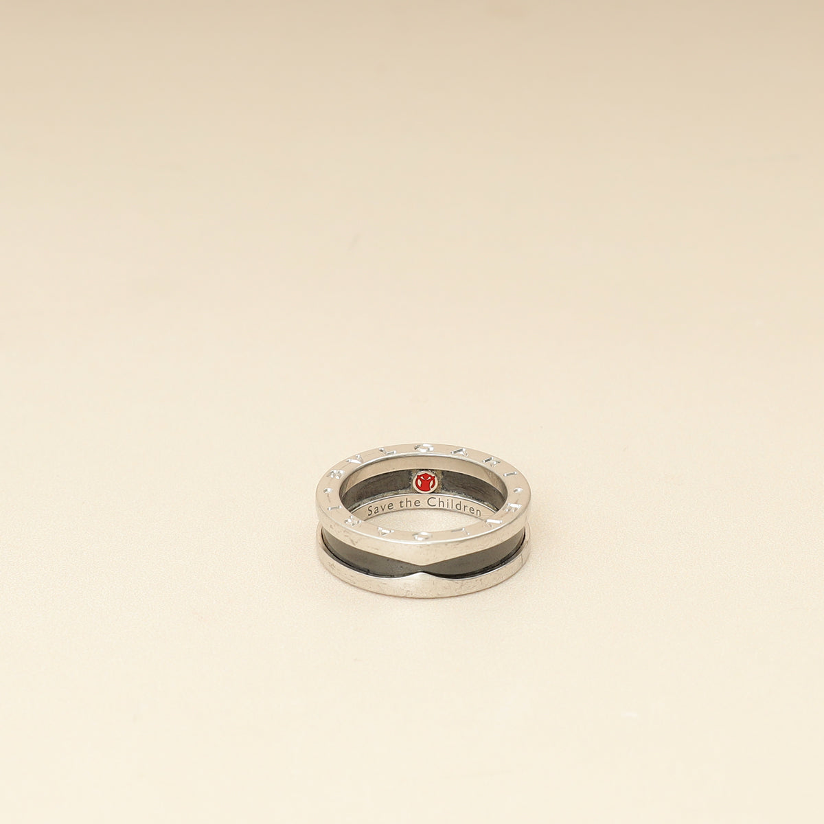 Bvlgari Sterling Silver Save The Children Ring 54-Bvlgari-THE CLOSET