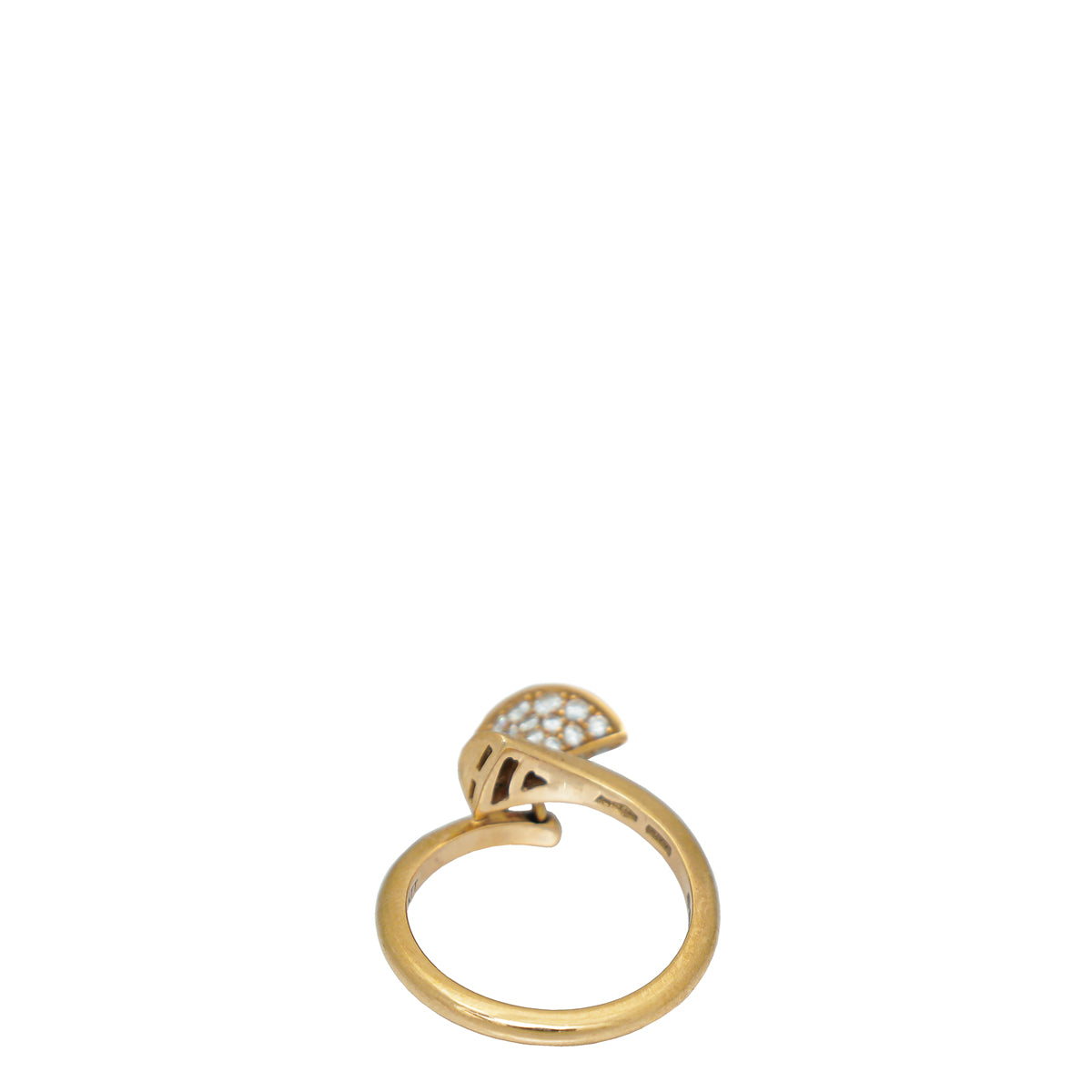 Bvlgari 18K Rose Gold Diamond Diva's Dream Drop Ring 51-Bvlgari-THE CLOSET