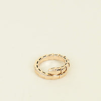 Bvlgari 18K Rose Gold Medium Serpenti Viper One-Coil Ring 51-53