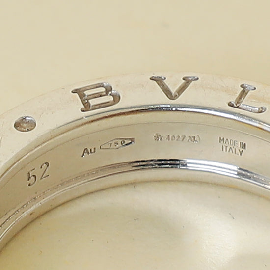 Bvlgari 18K White Gold B. Zero1 - One Band Ring 52
