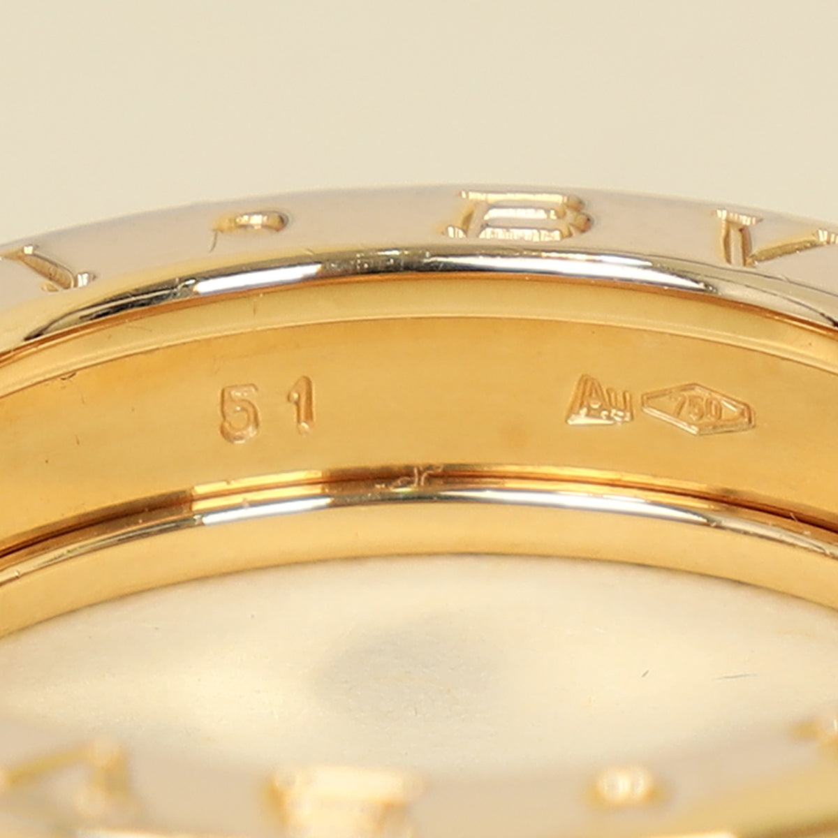 Bvlgari 18K Yellow Gold B Zero 1 Ring 51-Bvlgari-THE CLOSET