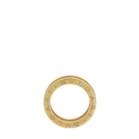 Bvlgari 18K Yellow Gold B.Zero1 Ring 52