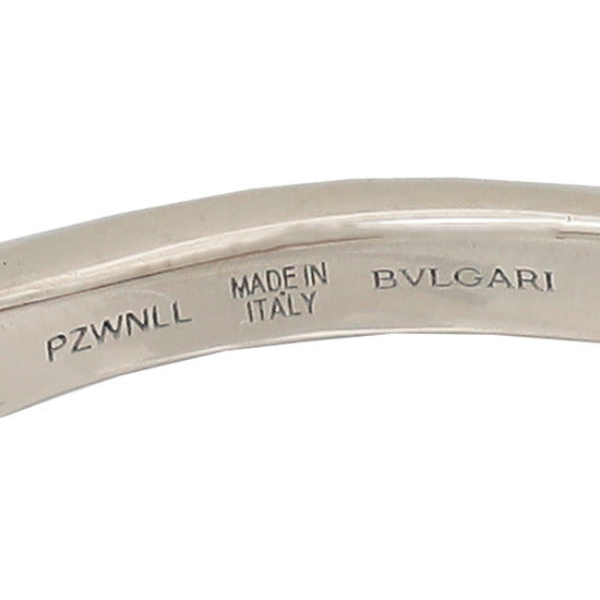 Bvlgari 18K White Gold Diamond MOP Diva's Dream Ring 51