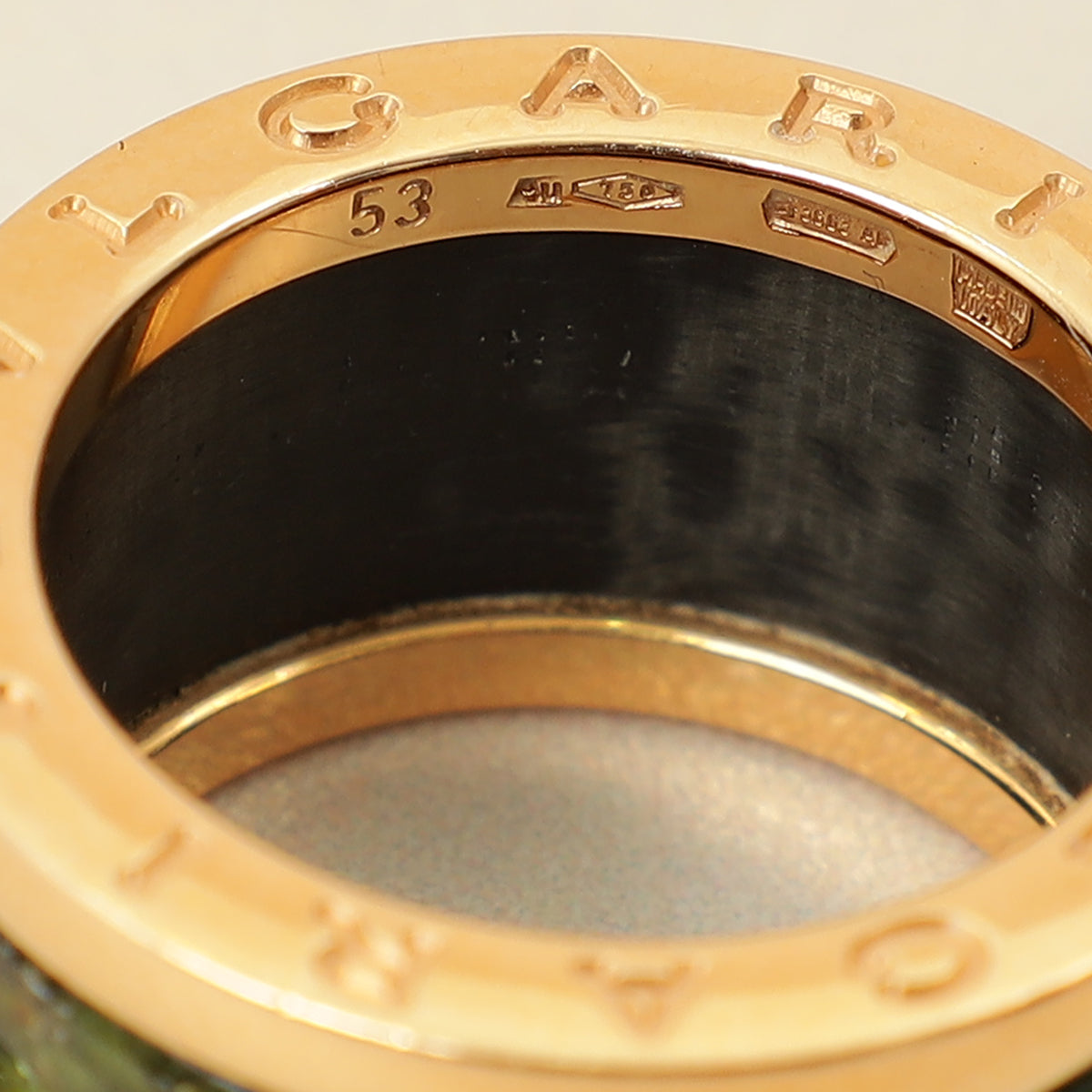 Bvlgari 18K Yellow Gold B. Zero 1-4 Band Ring 53-Bvlgari-THE CLOSET