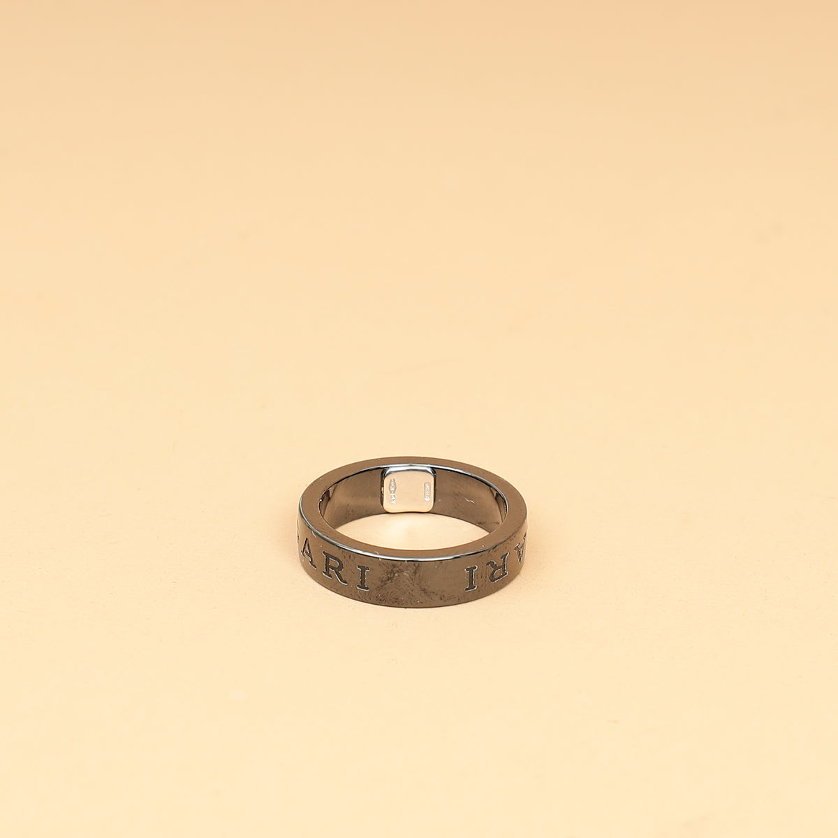 Bvlgari Black Bvlgari Essential Ceramic w/Diamond Ring 54-Bvlgari-THE CLOSET