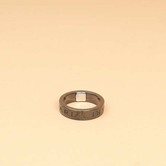 Bvlgari Black Bvlgari Essential Ceramic w/Diamond Ring 54-Bvlgari-THE CLOSET