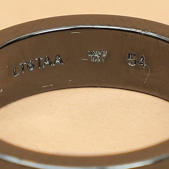 Bvlgari Black Bvlgari Essential Ceramic w/Diamond Ring 54-Bvlgari-THE CLOSET