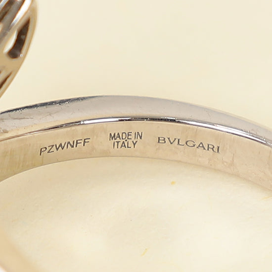 Bvlgari 18K White Gold Diamond MOP Diva's Dream Ring 51-Bvlgari-THE CLOSET