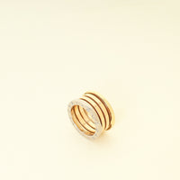 Bvlgari 18K Tricolor B.Zero 1 - Four-Band Ring 54