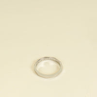 Bvlgari Platinum Infinito Wedding Band Ring 63