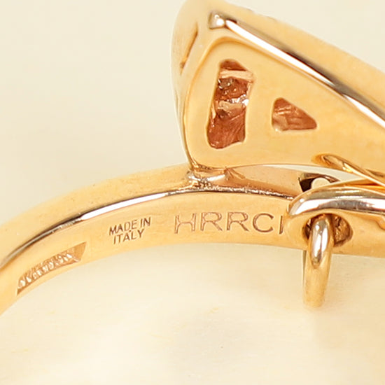 Bvlgari 18K Pink Gold Diamond MOP Diva's Dream Ring 51