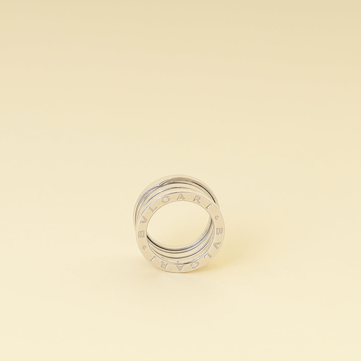 Bvlgari 18K White Gold B. Zero1 - 4 Band Ring 49