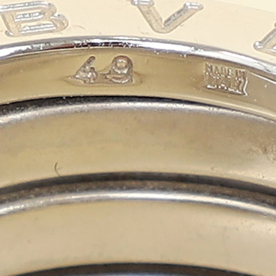 Bvlgari 18K White Gold B. Zero1 - 4 Band Ring 49