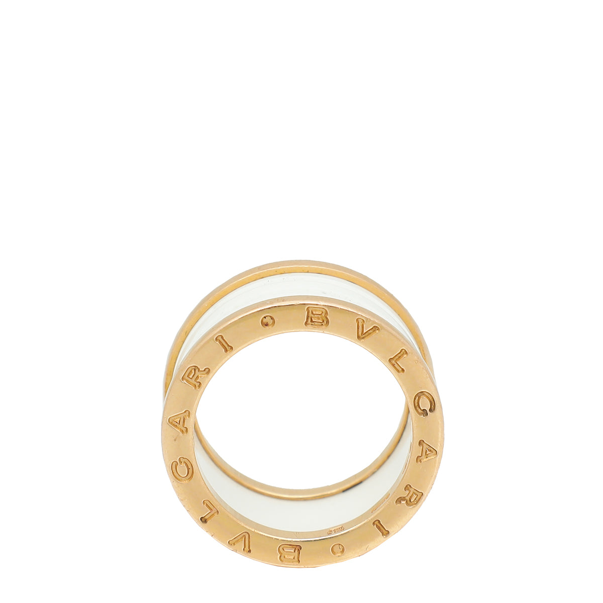 Bvlgari 18K Rose Gold B.Zero 1 - 4 Band Ring 54