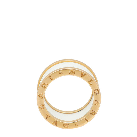 Bvlgari 18K Rose Gold B.Zero 1 - 4 Band Ring 54