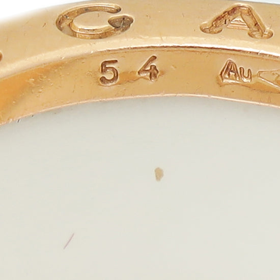 Bvlgari 18K Rose Gold B.Zero 1 - 4 Band Ring 54