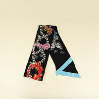 Bvlgari Black Multicolor X Mary Katrantzou Silk Maxi Shelley Twilly